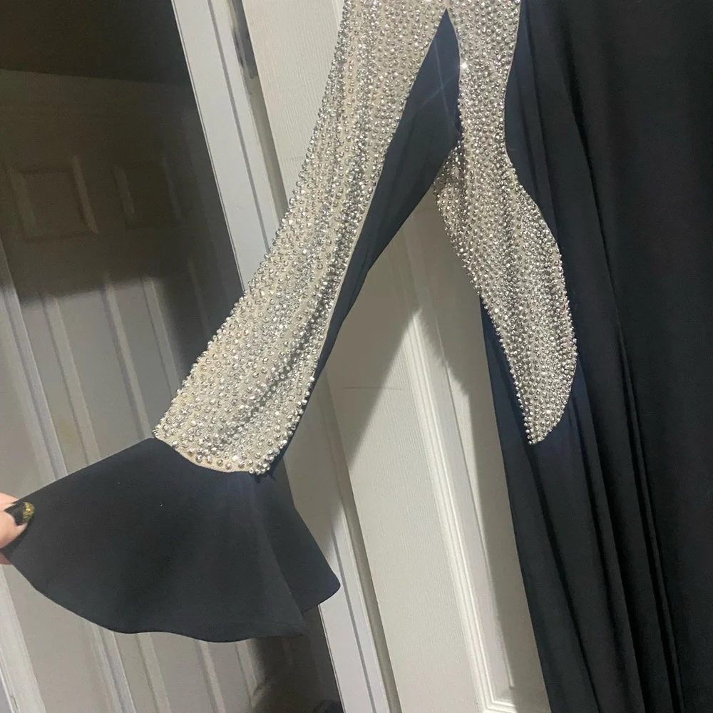 XSCAPE long colorblocked gown - Picture 7 of 7